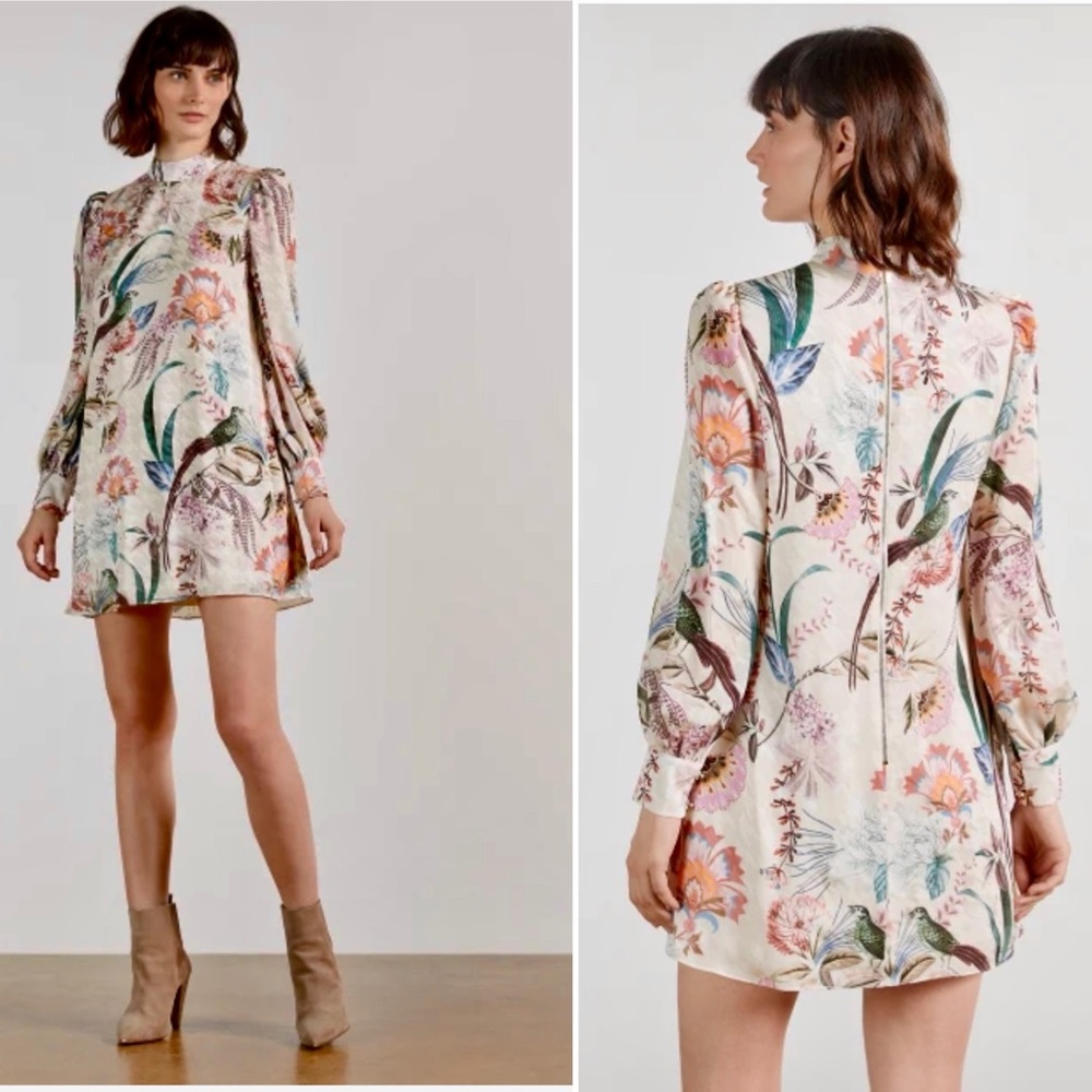 Ted Baker Pink and Cream Floral Blouse